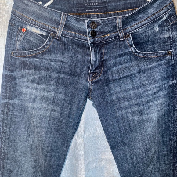 Hudson Jeans Blue Flare leg jeans. Low rise. Size 28 x 30” long. - Picture 6 of 7